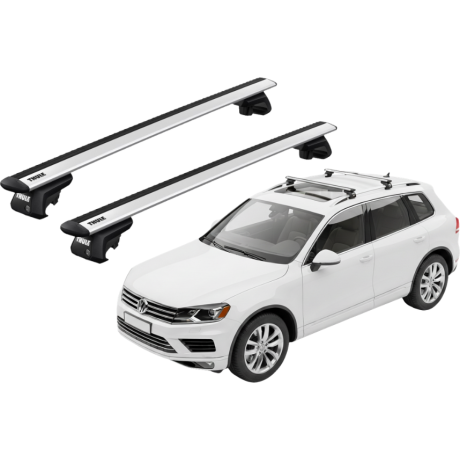 Barras THULE EVO WingBar para autos VOLKSWAGEN Touareg 2010 a 2018