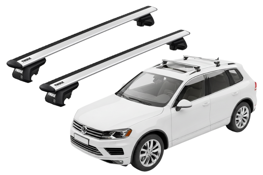 Barras THULE EVO WingBar para autos VOLKSWAGEN Touareg 2010 a 2018