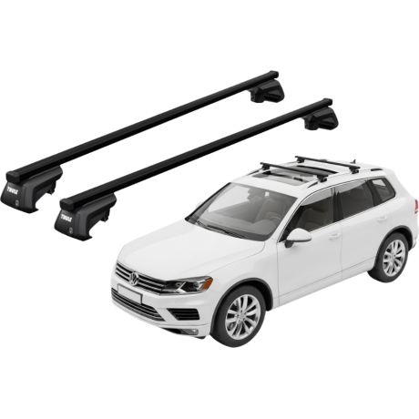 Barras THULE EVO SquareBar para autos VOLKSWAGEN Touareg 2010 a 2018