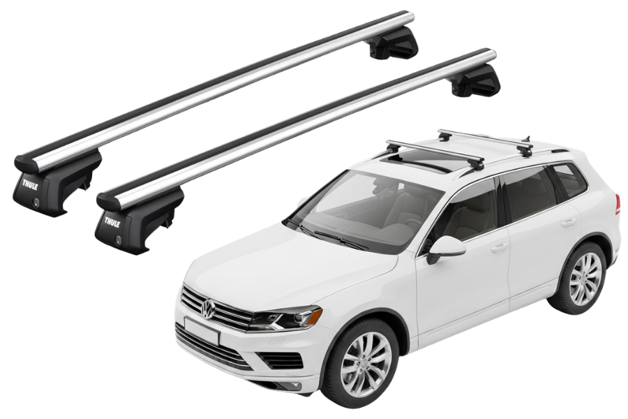 Barras THULE SmartRack XT AluBar para autos VOLKSWAGEN Touareg 2010 a 2018