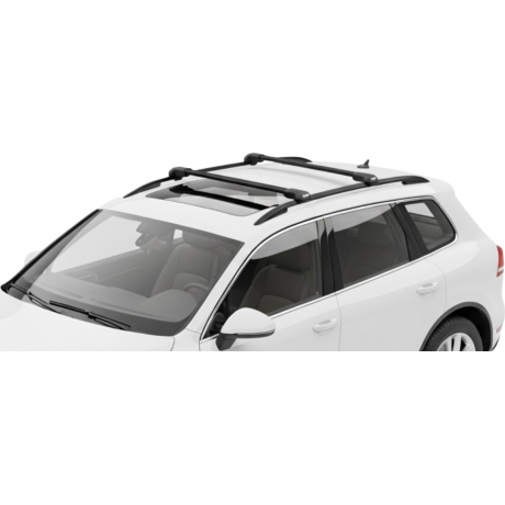 Barras THULE EDGE Flush para autos VOLKSWAGEN Touareg 2010 a 2018 negro