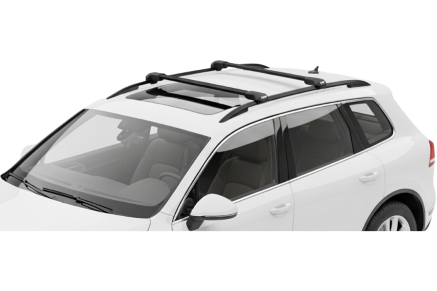Barras THULE EDGE Flush para autos VOLKSWAGEN Touareg 2010 a 2018 negro