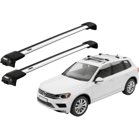 Barras THULE EDGE Flush para autos VOLKSWAGEN Touareg 2010 a 2018