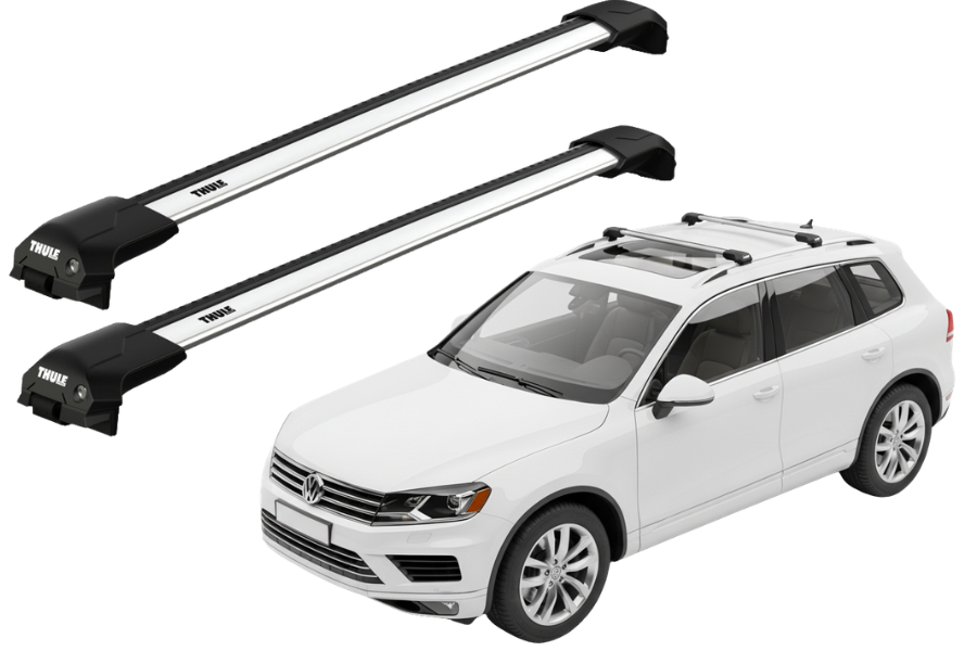 Barras THULE EDGE Flush para autos VOLKSWAGEN Touareg 2010 a 2018