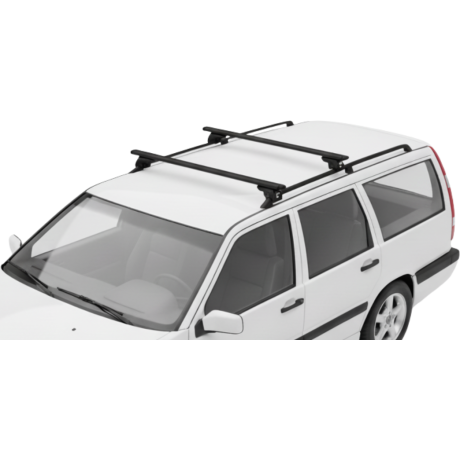 Barras THULE EVO WingBar para autos VOLVO 850 1993 a 1996 negro