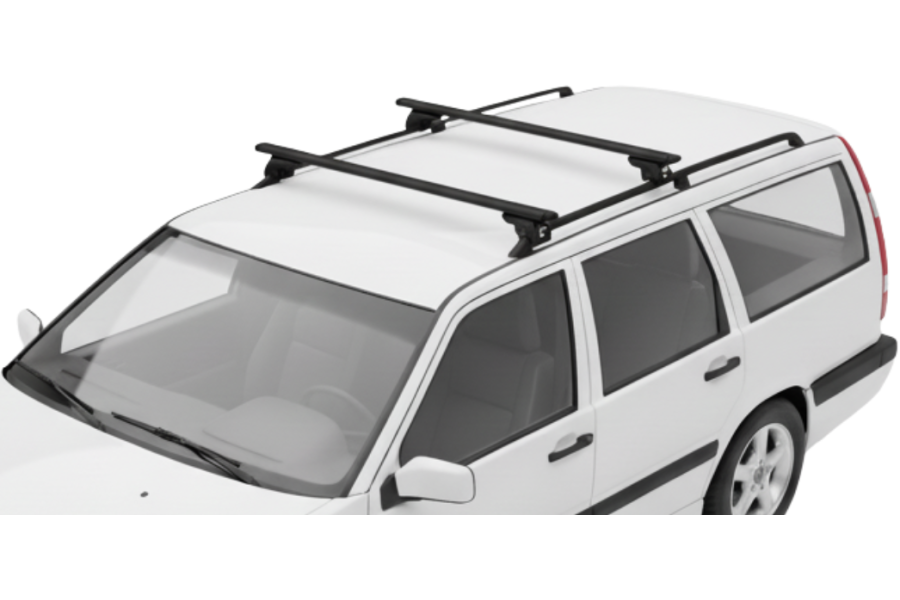 Barras THULE EVO WingBar para autos VOLVO 850 1993 a 1996 negro