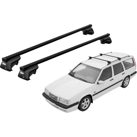 Barras THULE EVO SquareBar para autos VOLVO 850 1993 a 1996