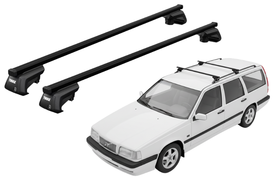 Barras THULE EVO SquareBar para autos VOLVO 850 1993 a 1996