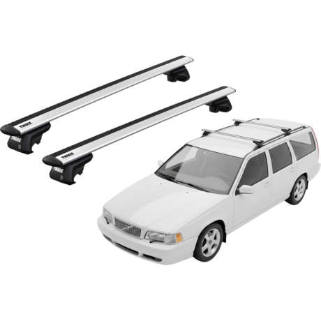 Barras THULE EVO WingBar para autos VOLVO V70 1997 a 1999