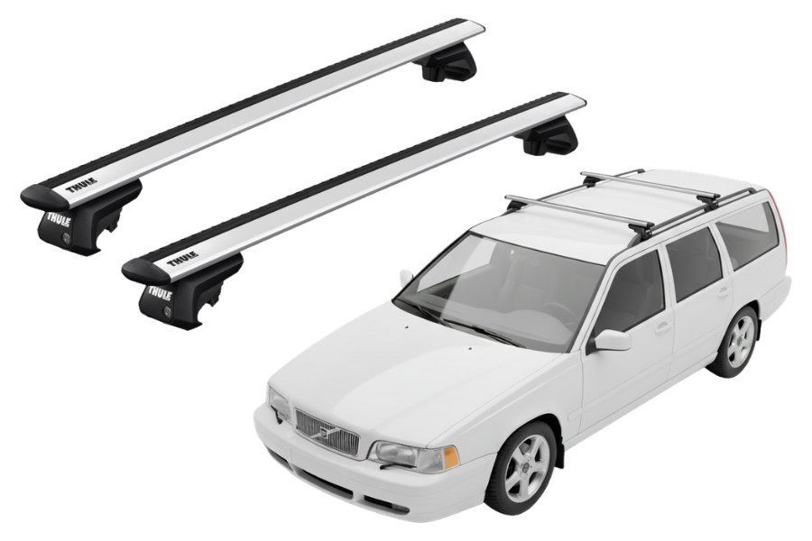 Barras THULE EVO WingBar para autos VOLVO V70 1997 a 1999