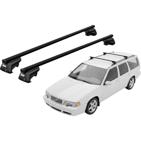 Barras THULE EVO SquareBar para autos VOLVO V70 1997 a 1999