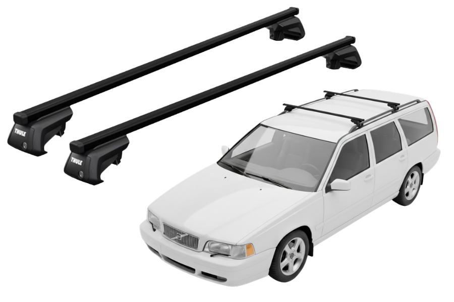 Barras THULE EVO SquareBar para autos VOLVO V70 1997 a 1999