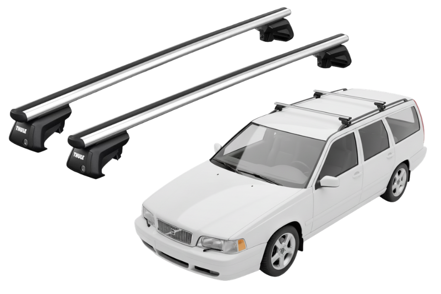 Barras THULE SmartRack XT AluBar para autos VOLVO V70 1997 a 1999