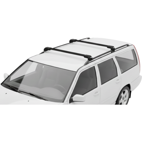Barras THULE EDGE Flush para autos VOLVO V70 1997 a 1999 negro