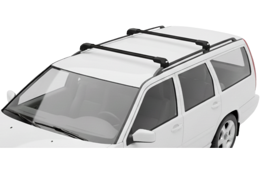 Barras THULE EDGE Flush para autos VOLVO V70 1997 a 1999 negro