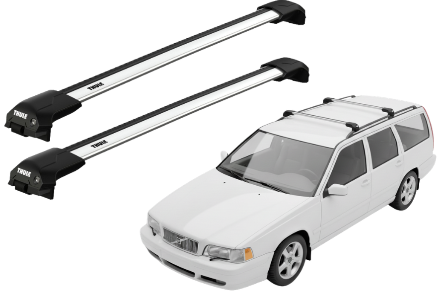 Barras THULE EDGE Flush para autos VOLVO V70 1997 a 1999