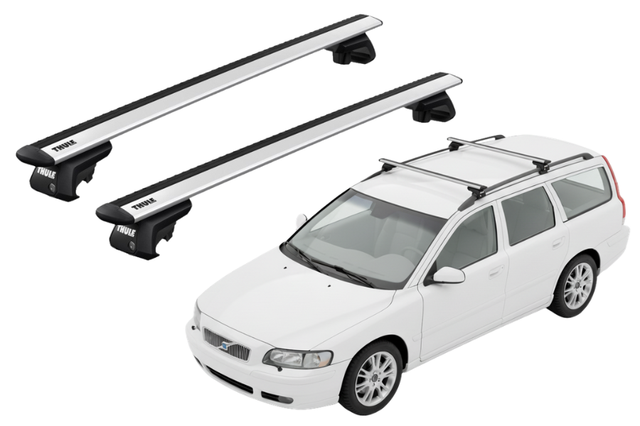 Barras THULE EVO WingBar para autos VOLVO V70 2000 a 2003