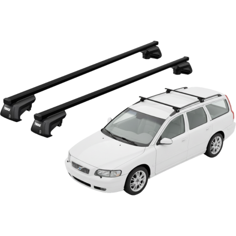 Barras THULE EVO SquareBar para autos VOLVO V70 2000 a 2003