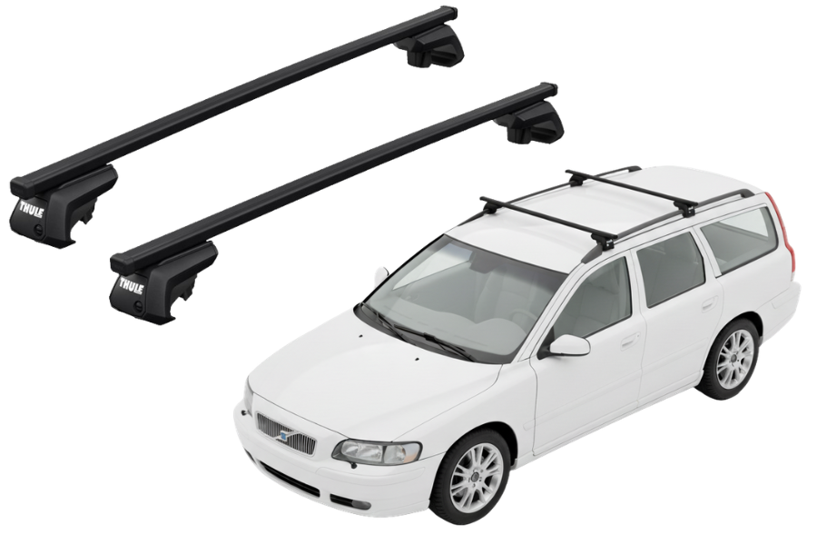 Barras THULE SmartRack XT para autos VOLVO V70 2000 a 2003