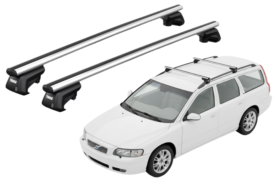 Barras THULE SmartRack XT AluBar para autos VOLVO V70 2000 a 2003