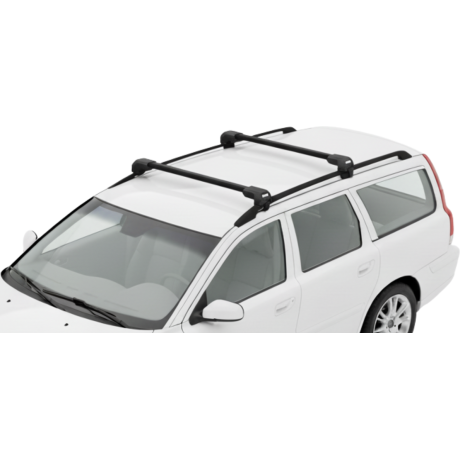 Barras THULE EDGE Flush para autos VOLVO V70 2000 a 2003 negro