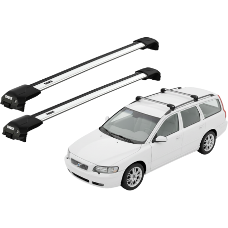 Barras THULE EDGE Flush para autos VOLVO V70 2000 a 2003