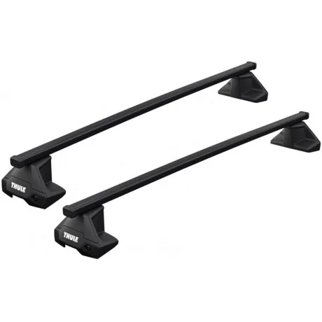 Barras THULE EVO SquareBar para autos VOLKSWAGEN Polo 2009 a 2017