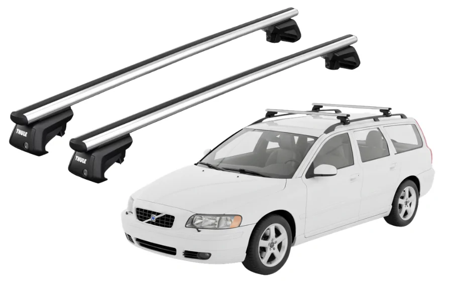 Barras THULE SmartRack XT AluBar para autos VOLVO V70 2004 a 2007
