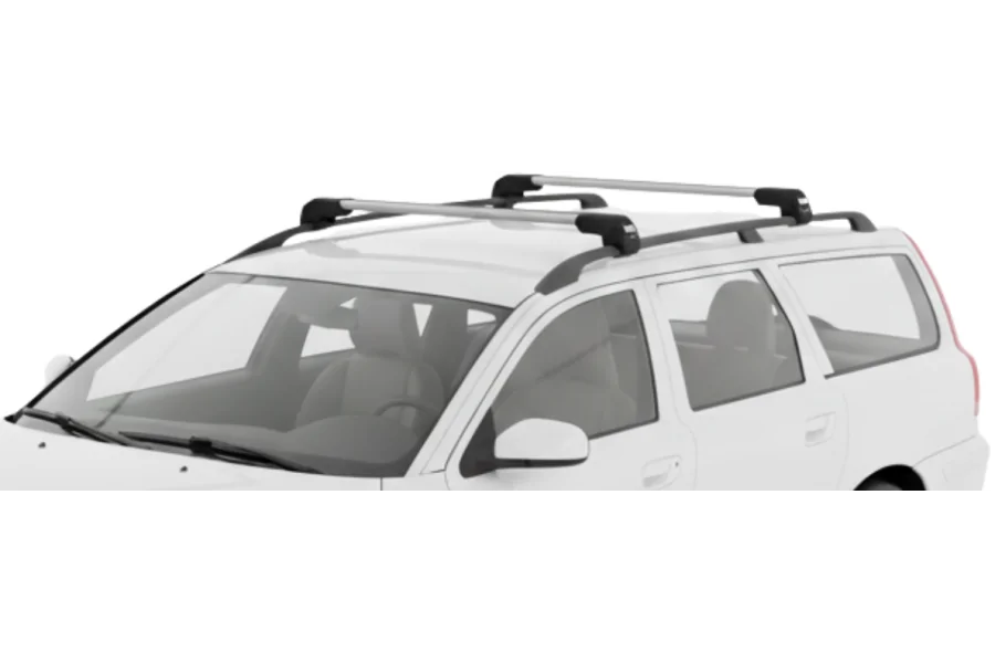 Barras THULE EDGE Flush para autos VOLVO V70 2004 a 2007