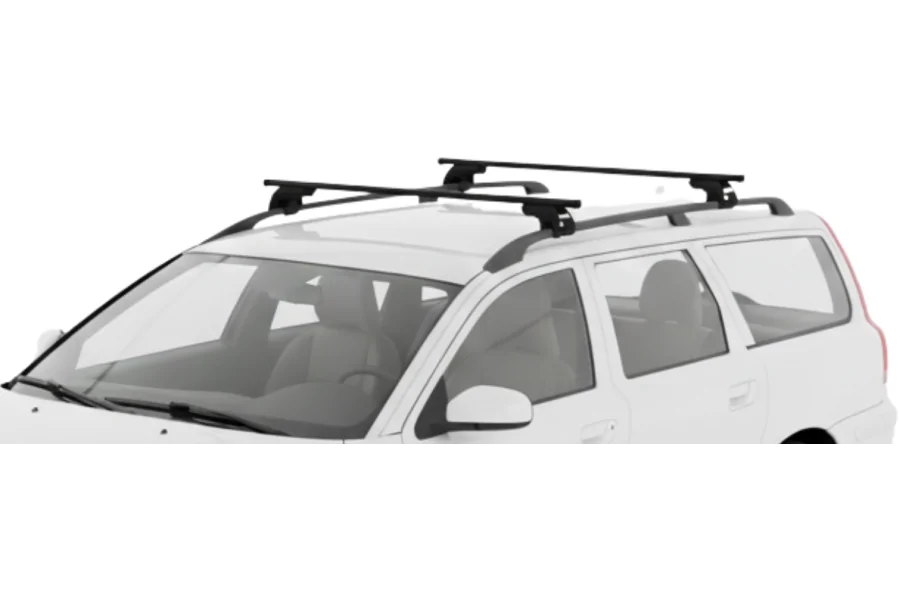 Barras THULE EVO SquareBar para autos VOLVO V70 2004 a 2007