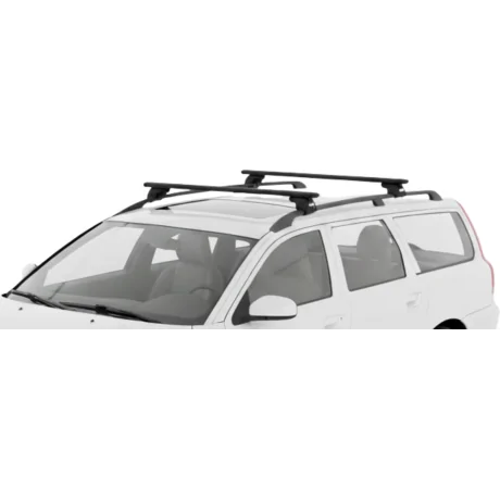 Barras THULE EVO WingBar para autos VOLVO V70 2004 a 2007 negro