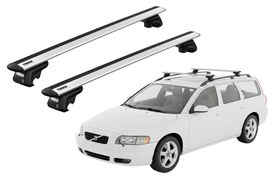Barras THULE EVO WingBar para autos VOLVO V70 2004 a 2007