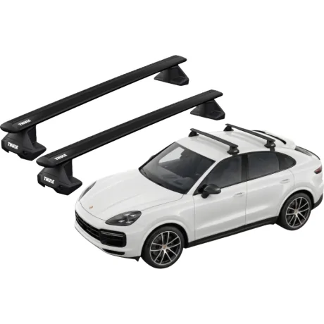 Barras THULE EVO WingBar para autos PORSCHE Cayenne Coupe desde 2019 negro