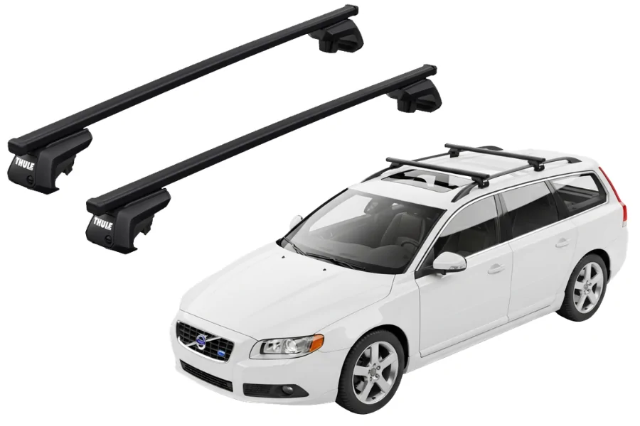 Barras THULE SmartRack XT para autos VOLVO V70 2007 a 2016
