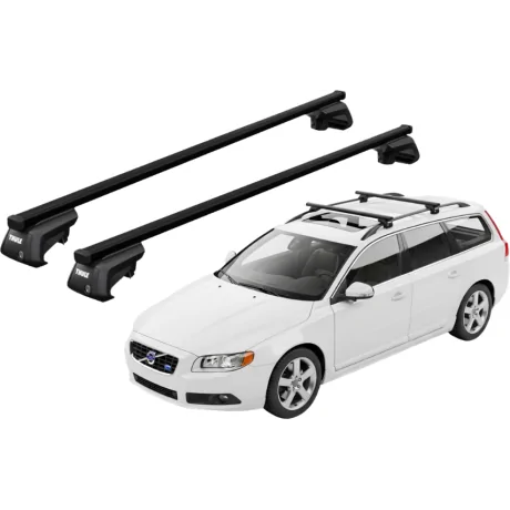 Barras THULE EVO SquareBar para autos VOLVO V70 2007 a 2016