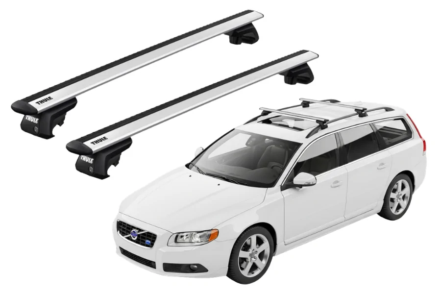 Barras THULE EVO WingBar para autos VOLVO V70 2007 a 2016