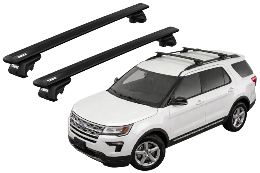 Barras THULE EVO WingBar para autos FORD Explorer 2016 a 2019 negro