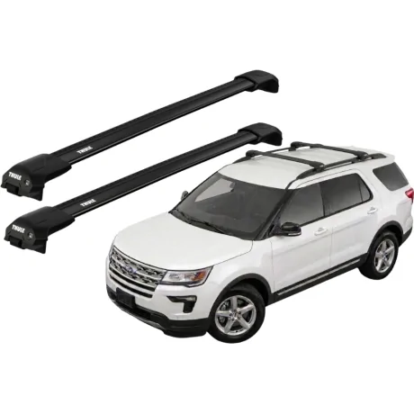 Barras THULE EDGE Flush para autos FORD Explorer 2016 a 2019 negro