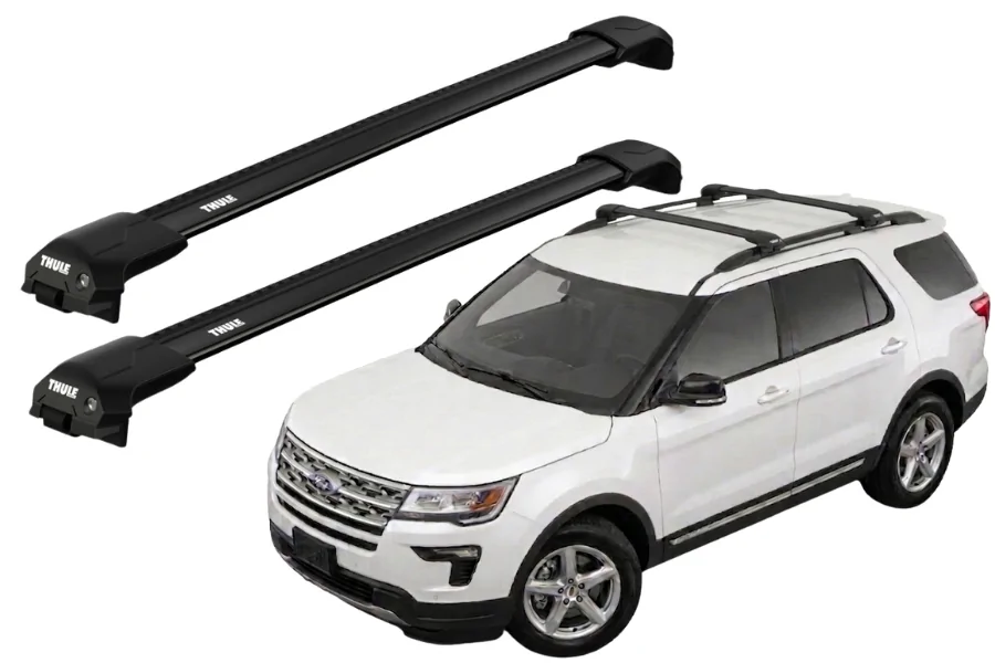 Barras THULE EDGE Flush para autos FORD Explorer 2016 a 2019 negro