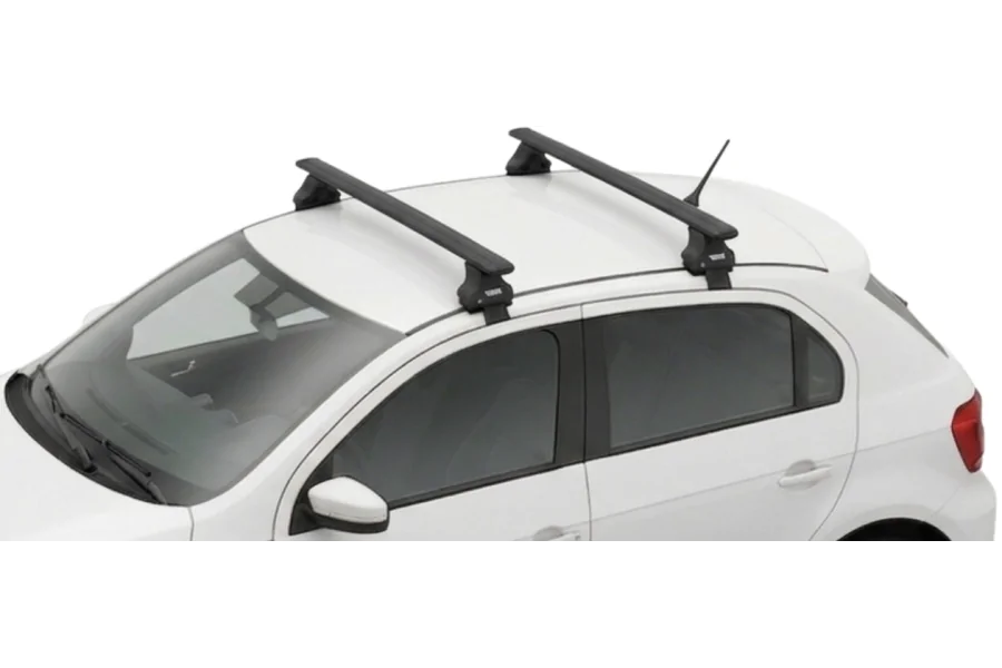 Barras THULE EVO WingBar para autos VOLKSWAGEN Polo 2009 a 2017 negro