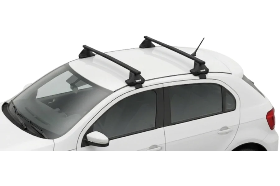 Barras THULE EVO SquareBar para autos VOLKSWAGEN Polo 2009 a 2017