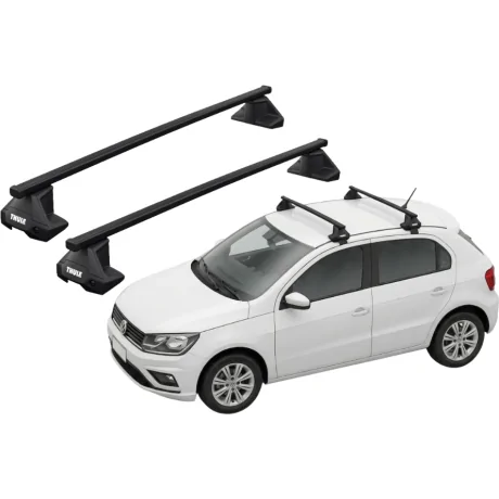 Barras THULE EVO SquareBar para autos VOLKSWAGEN Polo 2009 a 2017
