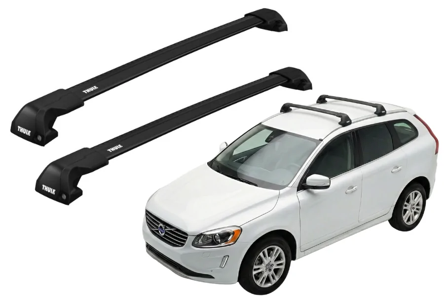 Barras THULE EDGE Flush para autos VOLVO XC60 2008 a 2017 negro