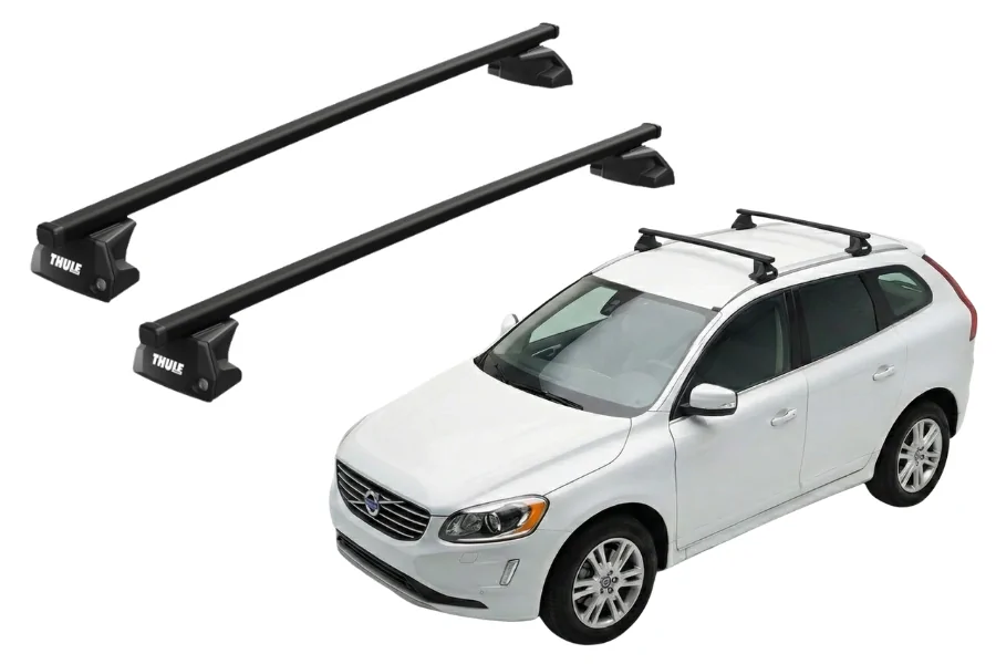 Barras THULE EVO SquareBar para autos VOLVO XC60 2008 a 2017