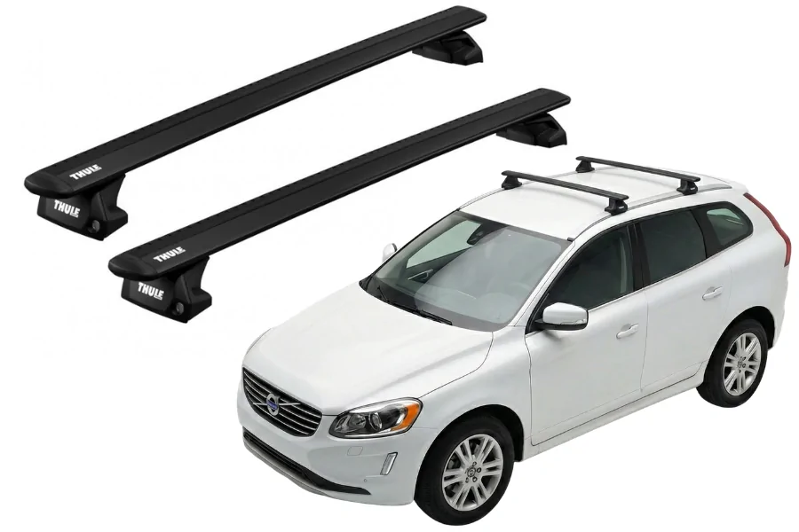 Barras THULE EVO WingBar para autos VOLVO XC60 2008 a 2017 negro