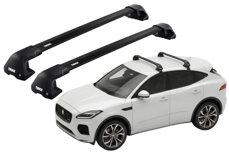 Barras THULE EDGE Flush para autos JAGUAR E-Pace desde 2018 negro