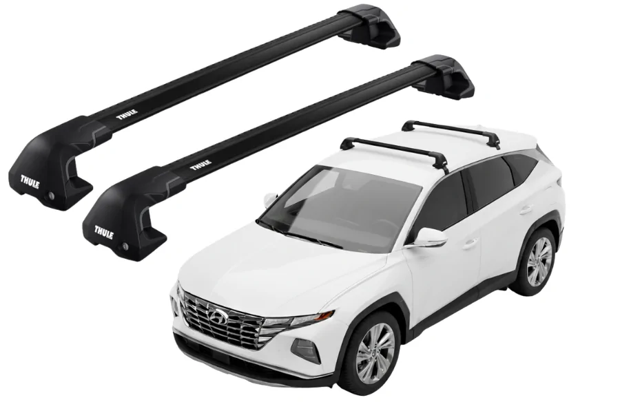 Barras THULE EDGE Flush para autos HYUNDAI Tucson desde 2021 negro