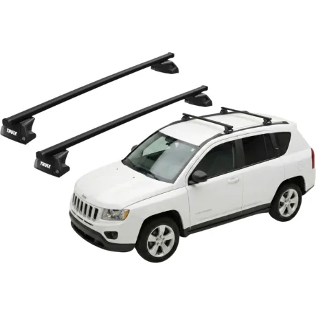Barras THULE EVO SquareBar para autos JEEP Compass 2011 a 2016