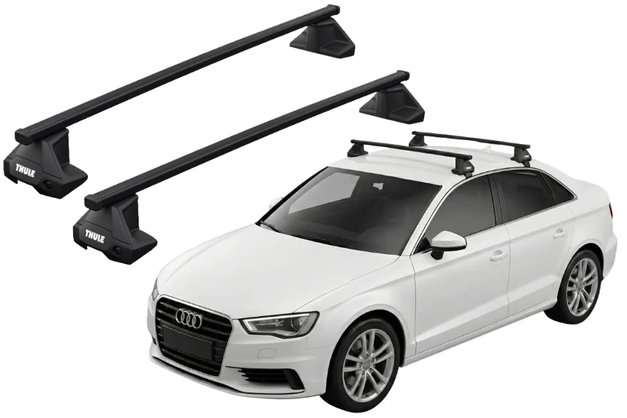 Barras THULE EVO SquareBar para autos AUDI A3 desde 2013