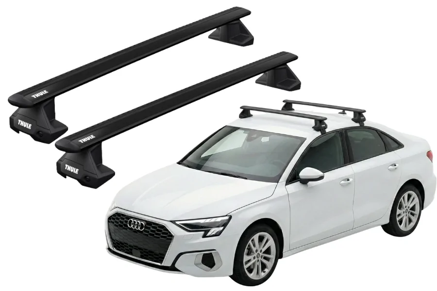 Barras THULE EVO WingBar para autos AUDI A3 desde 2013 negro